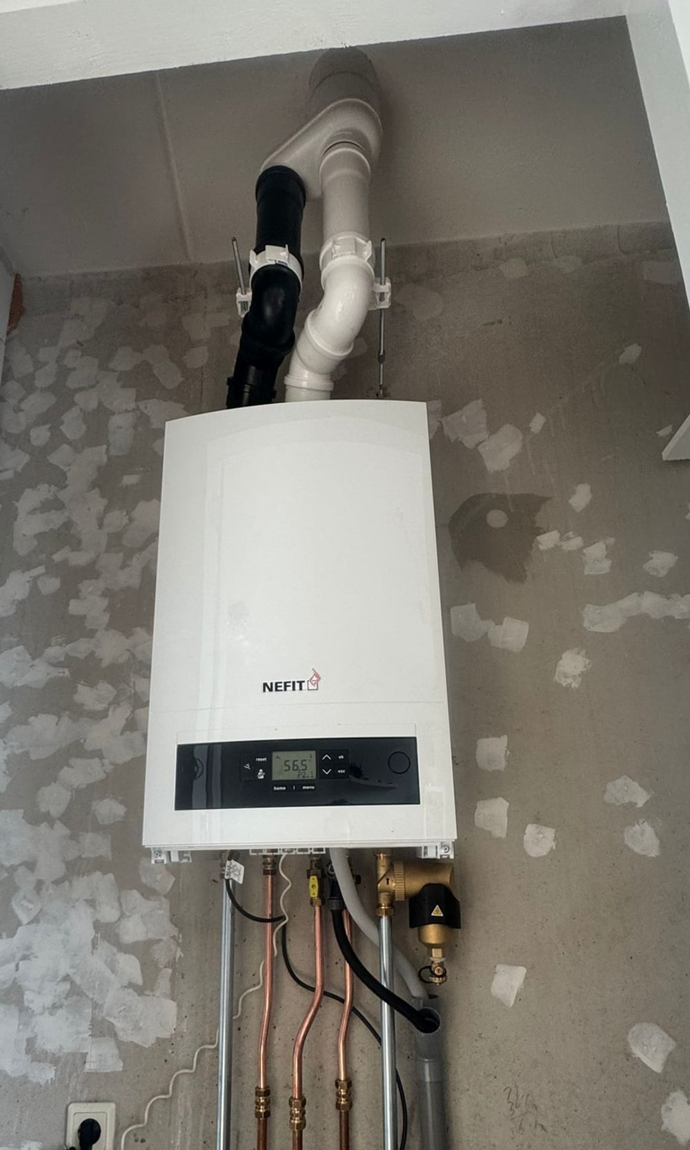 Nefit ProLine NxT geïnstalleerd in technische ruimte